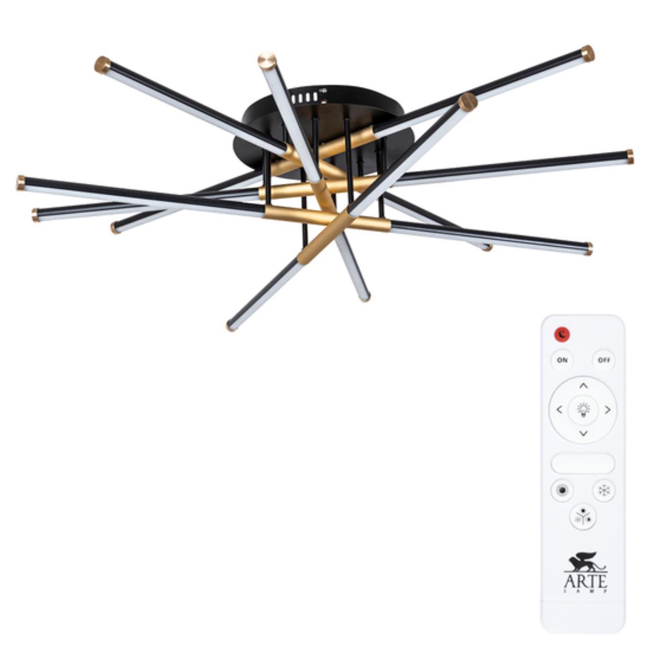 Дополнительная картинка Потолочный светильник Arte Lamp FERNANDO A2199PL-6BK