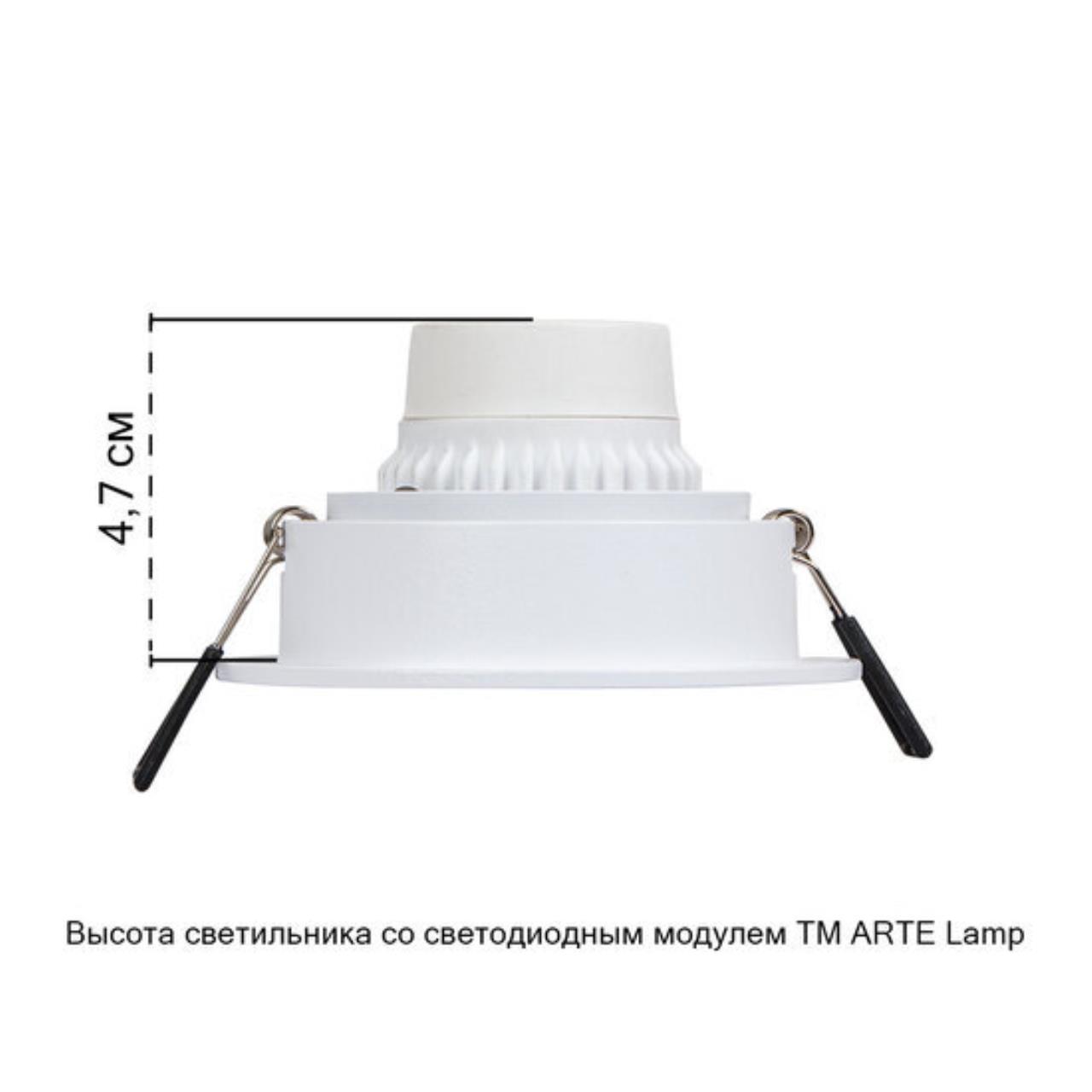 Картинка Точечный встраиваемый светильник Arte Lamp IMAI A2464PL-1WH