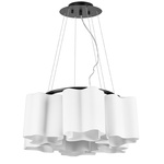 802167 (nubi-d6a) подвес nubi 6х40w e27 черный матовый/белый (в комплекте), доставка по Казахстану 