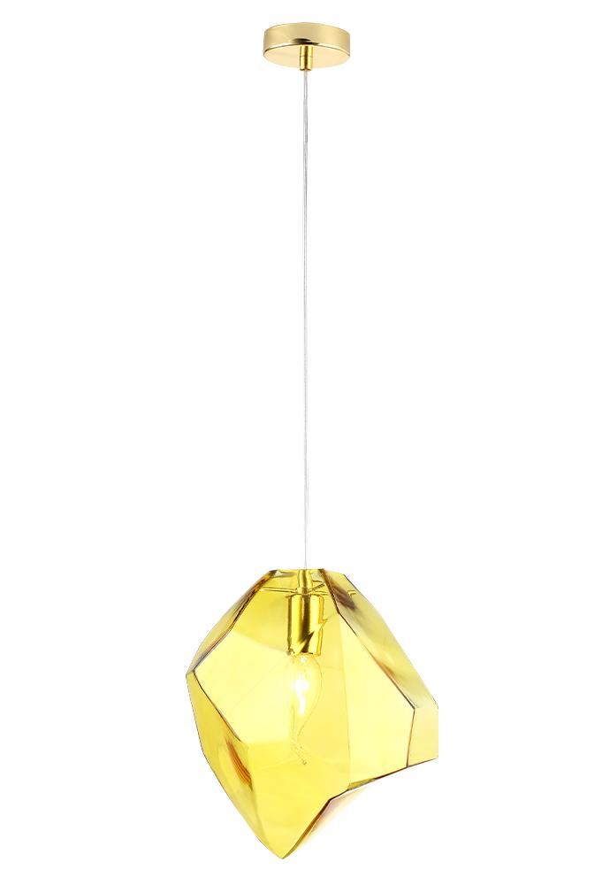 Картинка Светильник подвесной Crystal Lux NUESTRO SP1 GOLD/AMBER Crystal Lux 3421/201