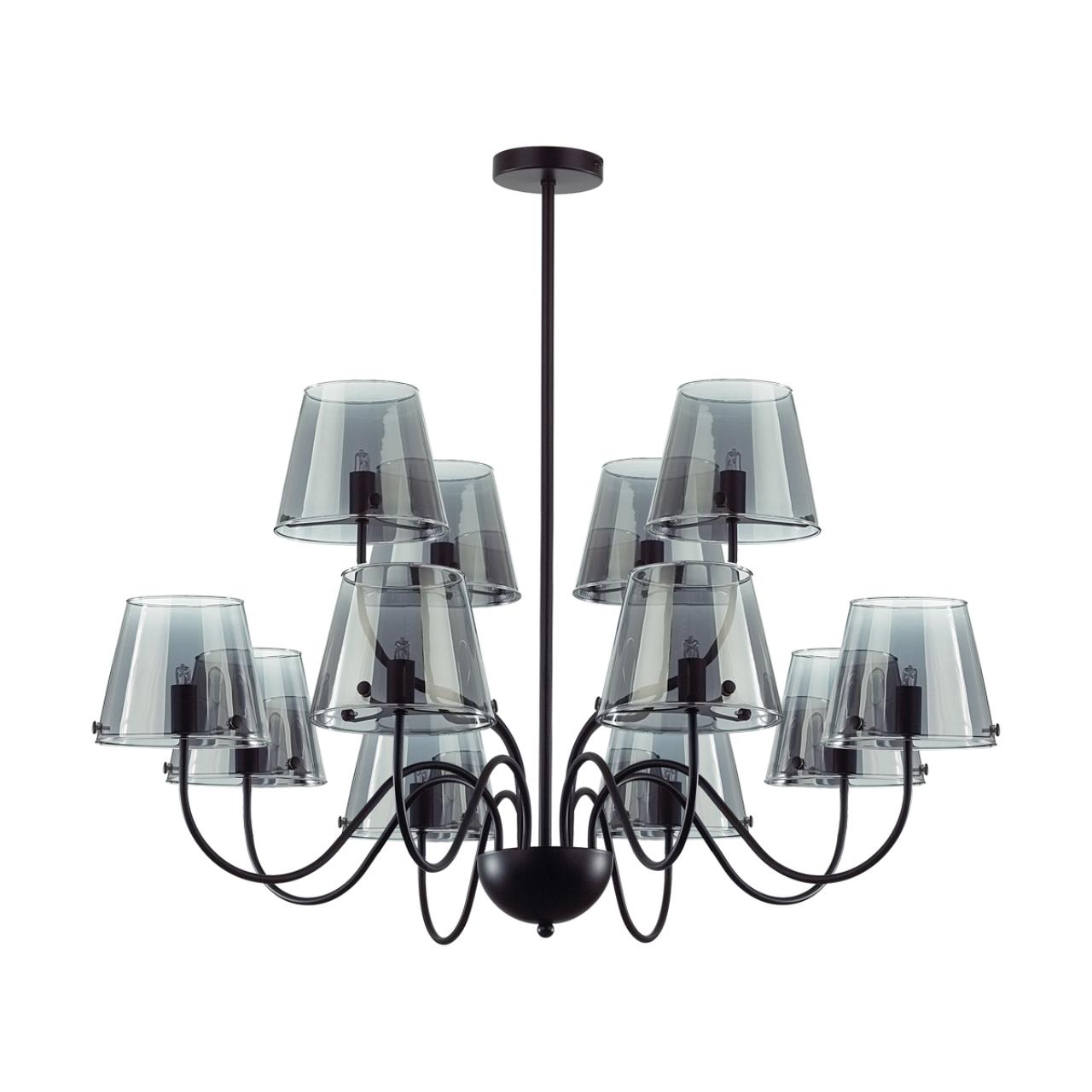 6570/12c  люстра потолочная smoky, доставка по Казахстану 