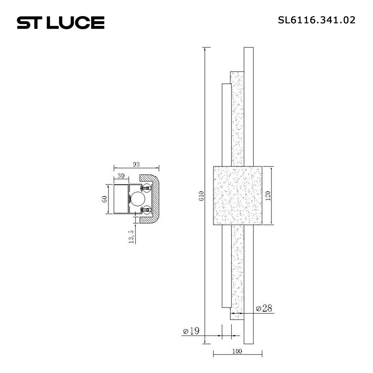 Дополнительная картинка SL6116.341.02 Бра ST-Luce 