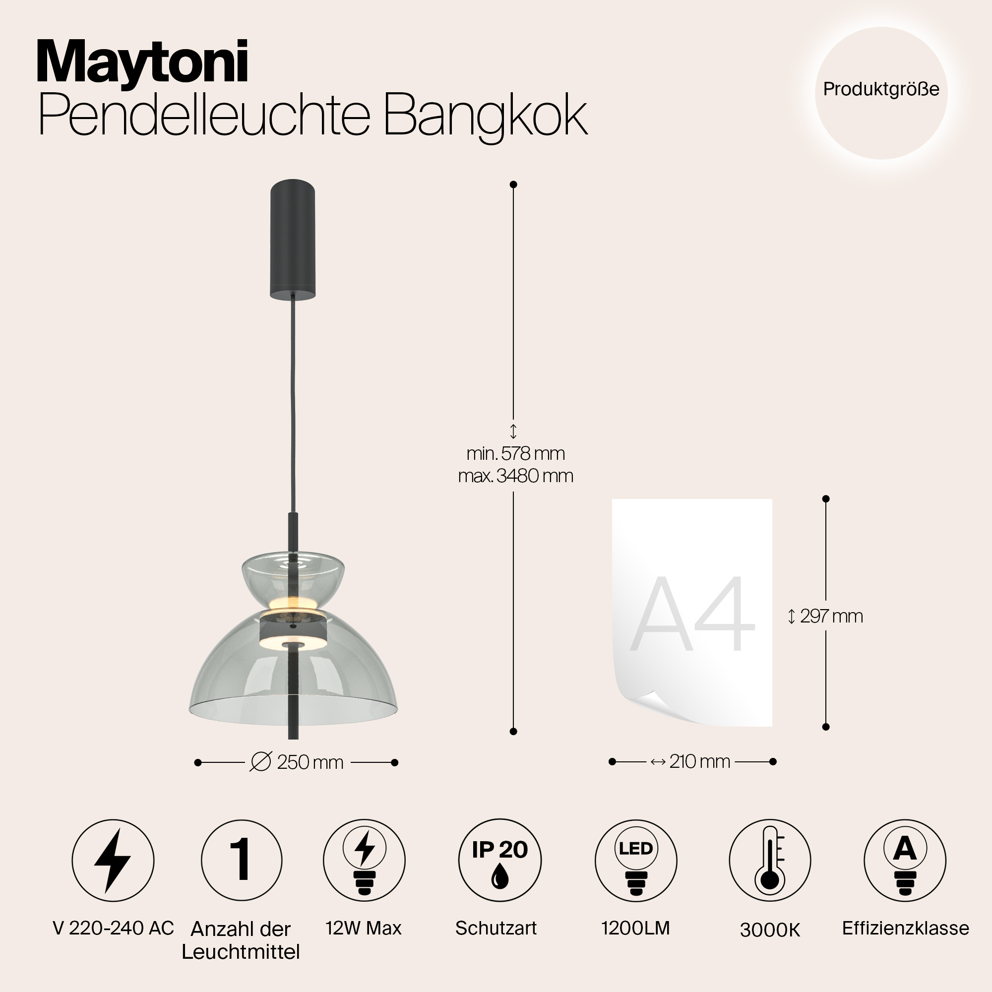 Подвесной светильник Maytoni MOD185PL-L11B3K2 — фото 12