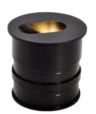 Бра встраиваемое для подсветки лестниц/ола FLOOR R, черн., 3Вт, 3000K, IP54, GW-R612-3-BL-WW