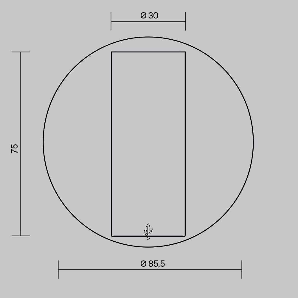 Дополнительная картинка Настенный светильник (бра) Technical C081WL-L3WBS3K