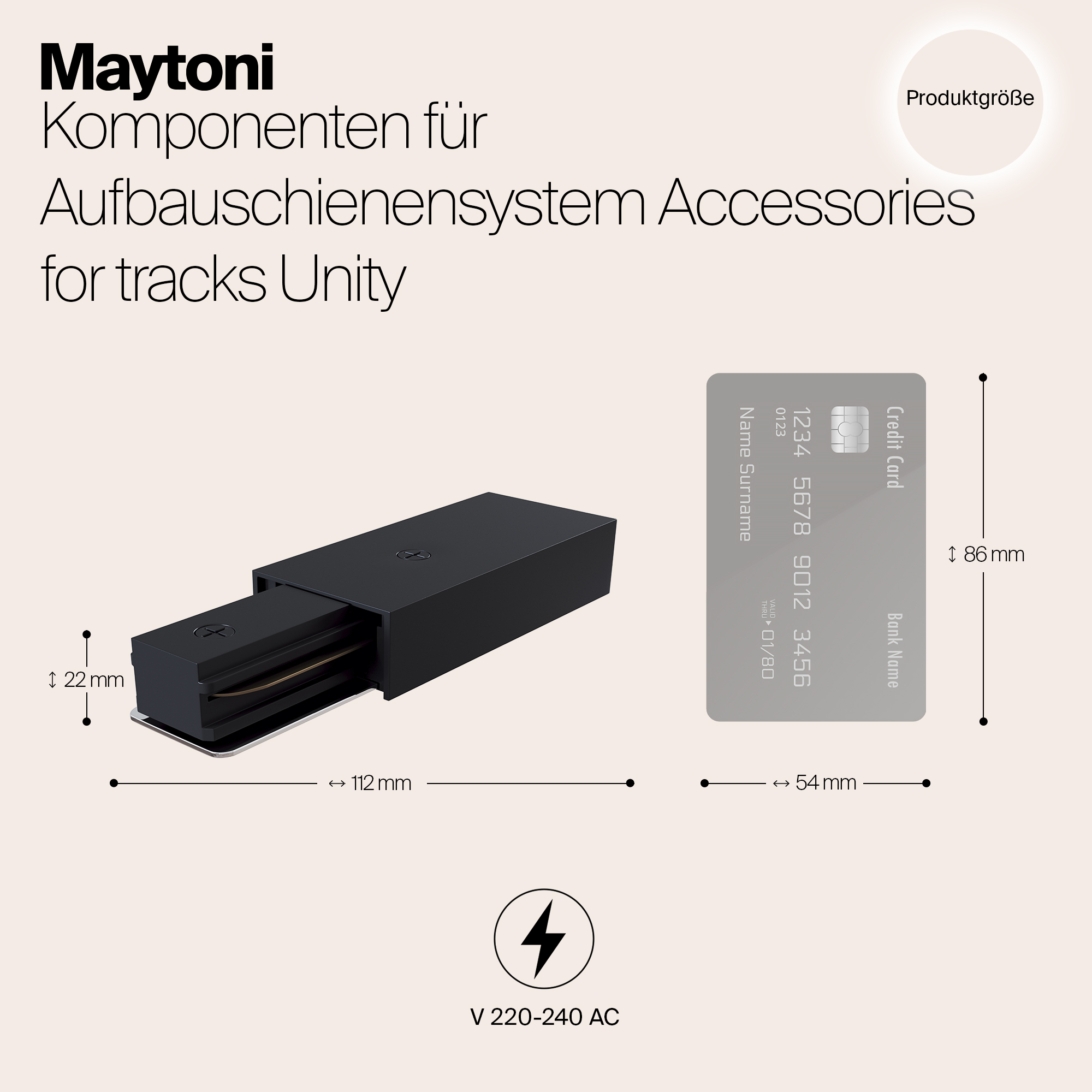 Дополнительная картинка Подвод питания Maytoni Track TRA001B-11B