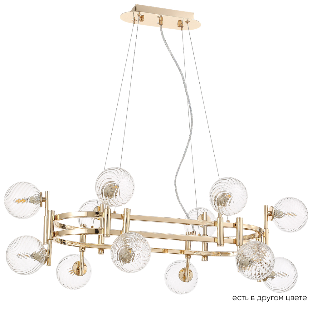 люстры подвесной светильник crystal lux luxury sp12l gold crystal lux 2270/312n, доставка по Казахстану 