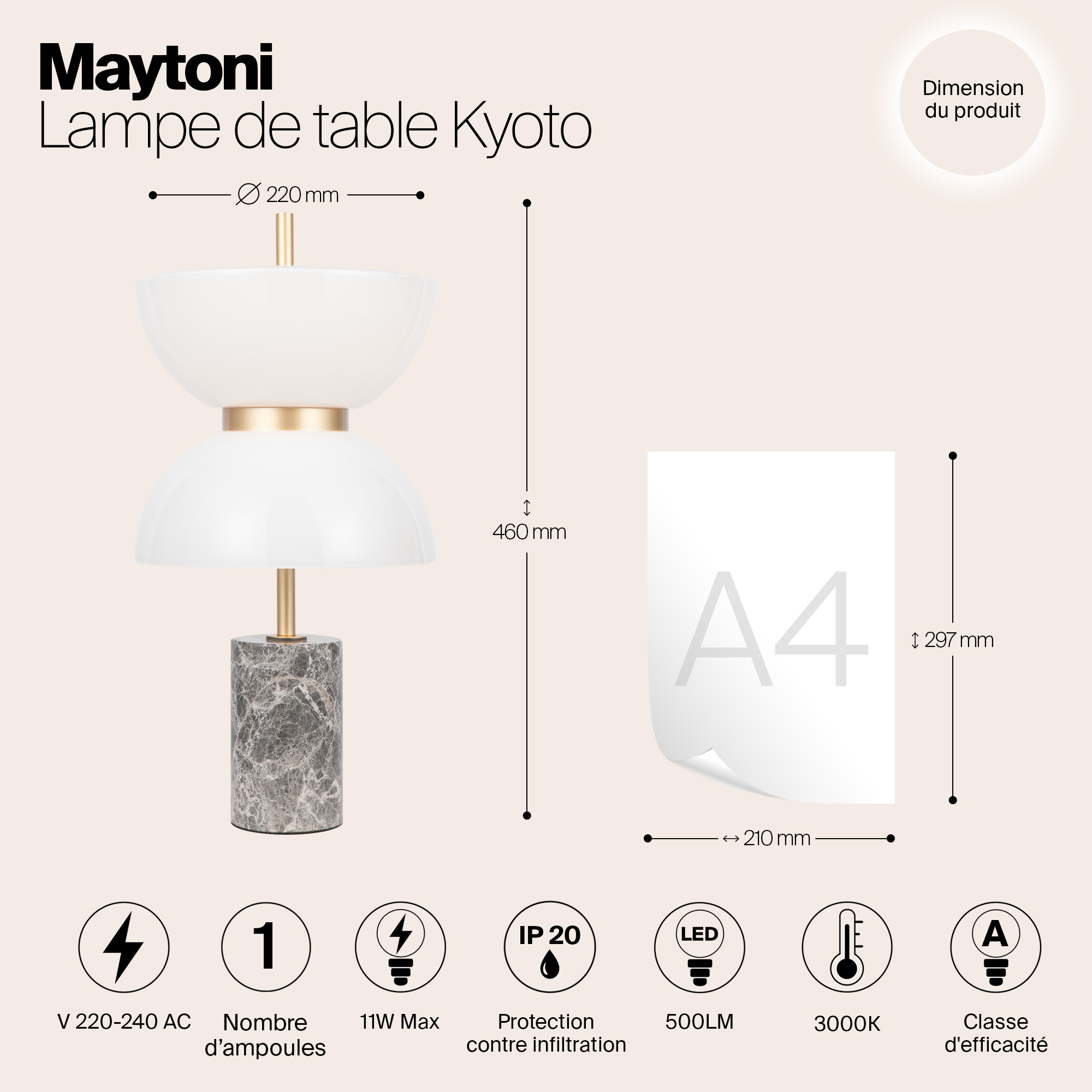 Картинка Настольный светильник Maytoni MOD178TL-L11GR3K
