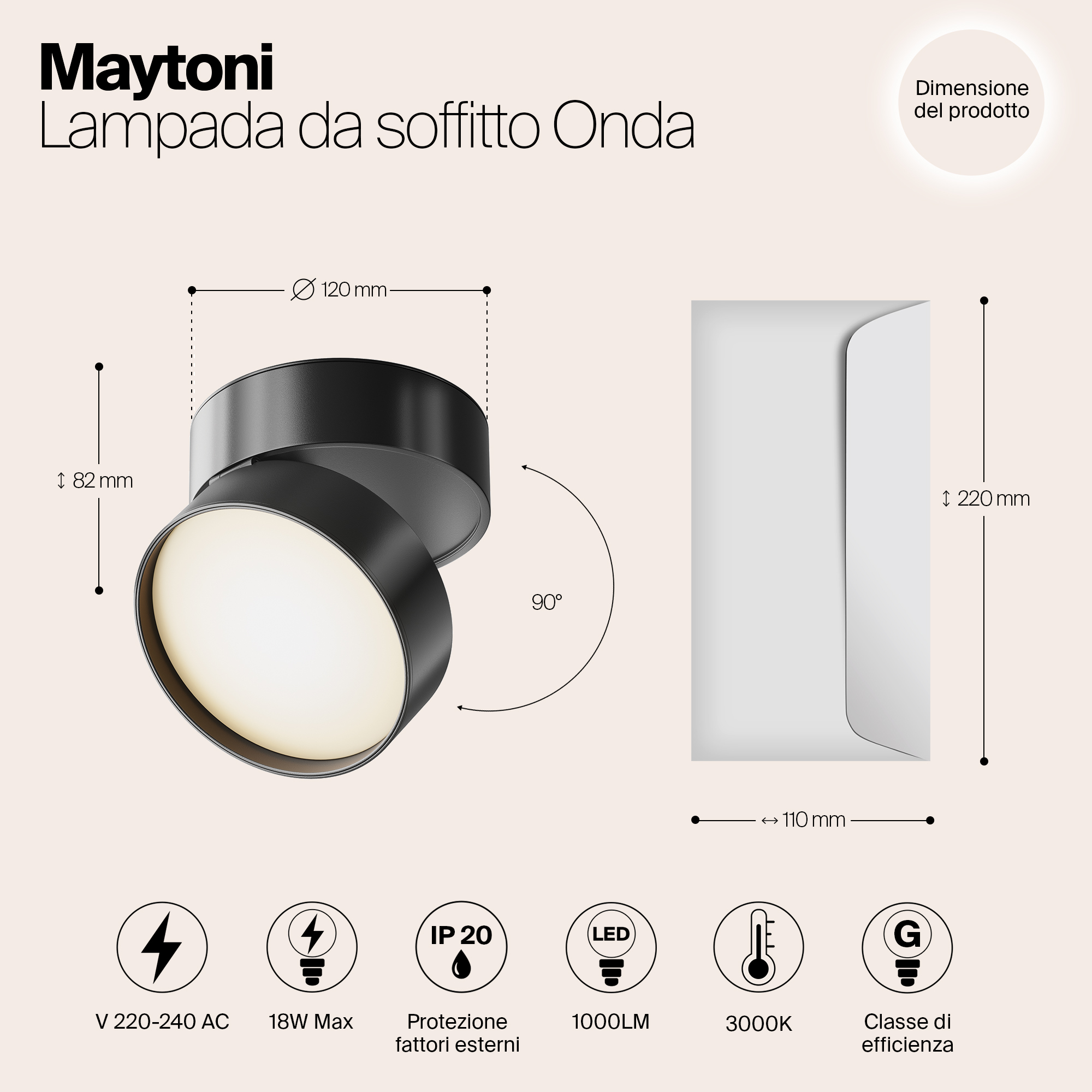 Дополнительная картинка Спот Maytoni Onda C024CL-L18B