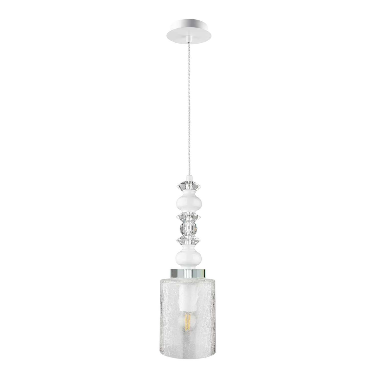 Светильник подвесной Crystal Lux MATEO SP1 WHITE Crystal Lux 2401/201 — фото 3
