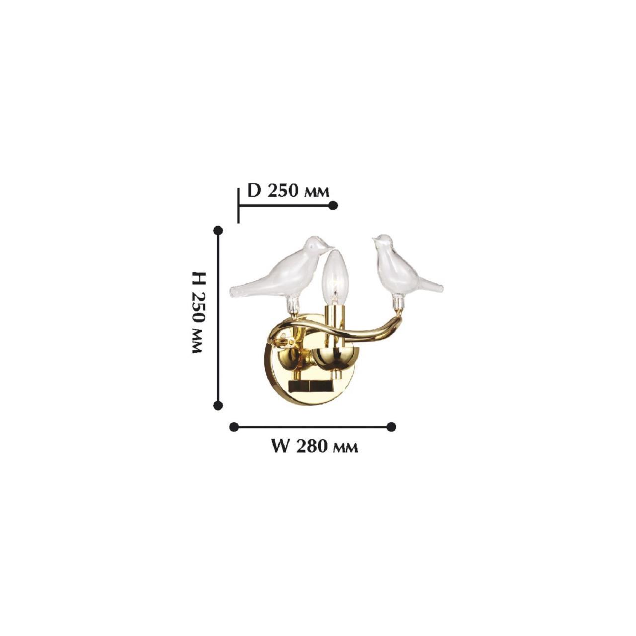 Картинка Настенный светильник Favourite Pajaritos 1750-1W