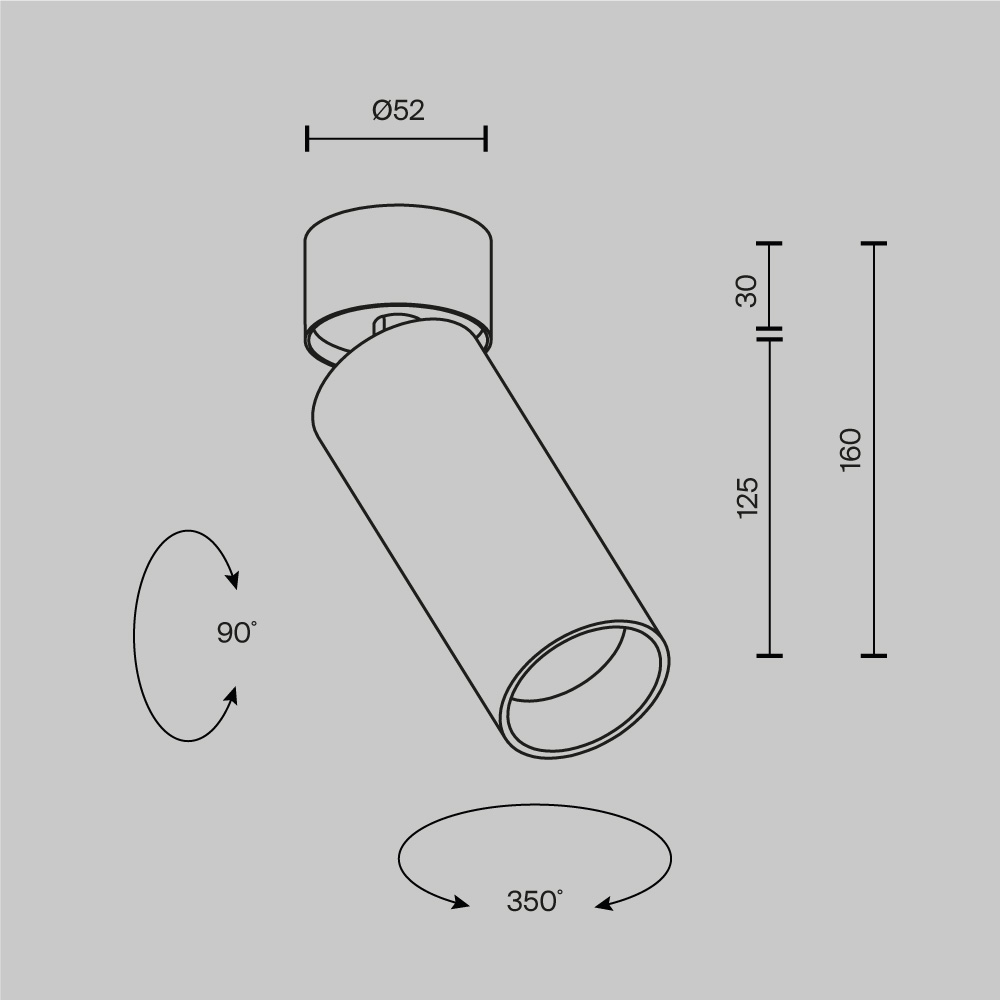Картинка Потолочный светильник Technical C055CL-L12W4K-SS-W FOCUS LED