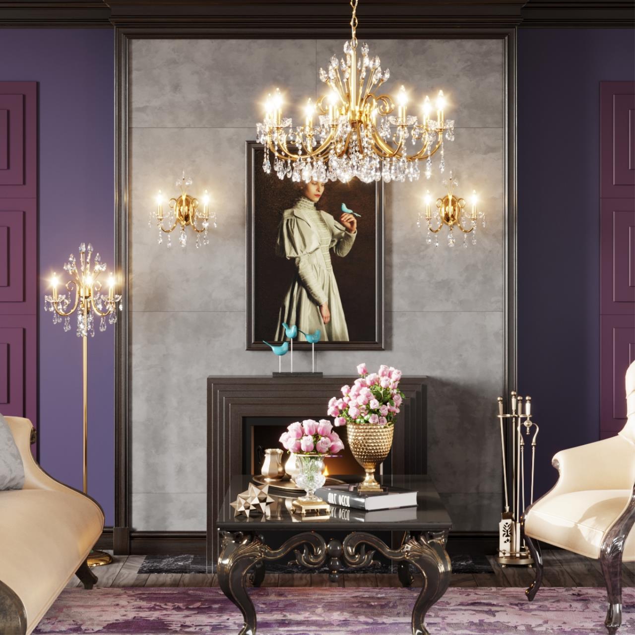 Дополнительная картинка Бра Odeon Light Hall Versia 4977/2W