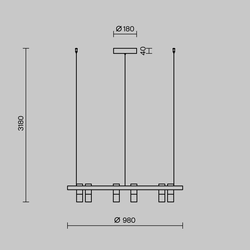 Дополнительная картинка Подвесной светильник Maytoni MOD102PL-L42BK