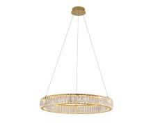 newport 8240 8240/60 gold  , подвесной светильник, gold сlear crystal d60*h7,6 cm led 36w 3100k 3960lm, доставка по Казахстану 