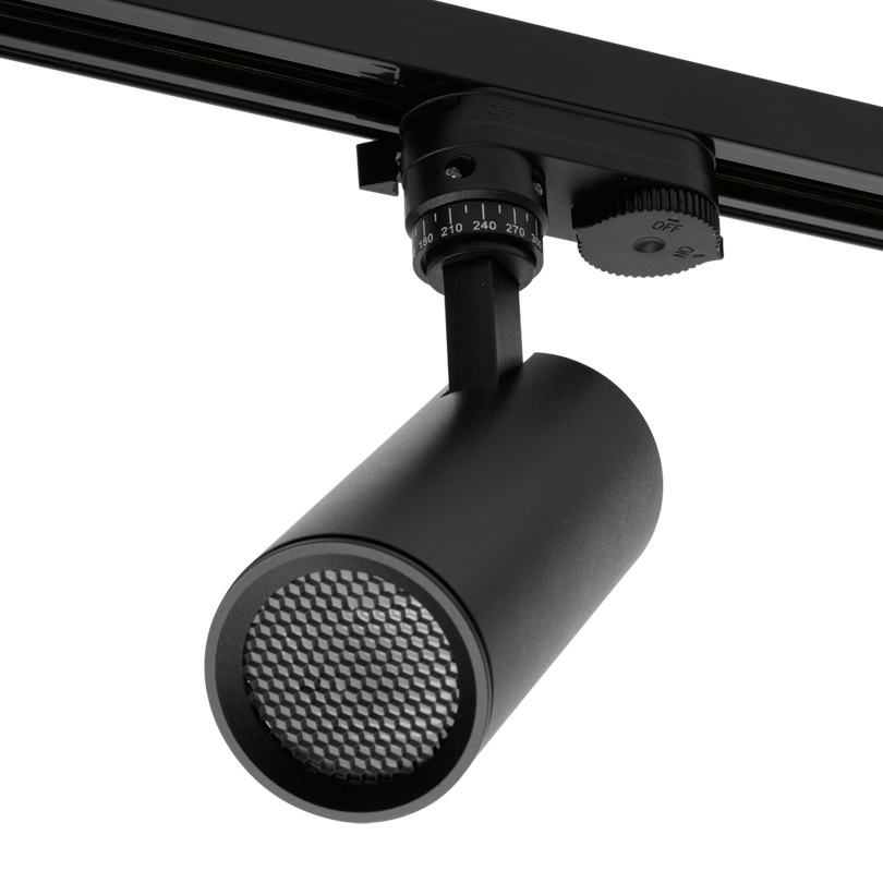 Трековый светильник WOLTA WTL-GU10/01B IP20 под лампу GU10 Черный 60*136*140 1/30 купить в Алматы svet.kz