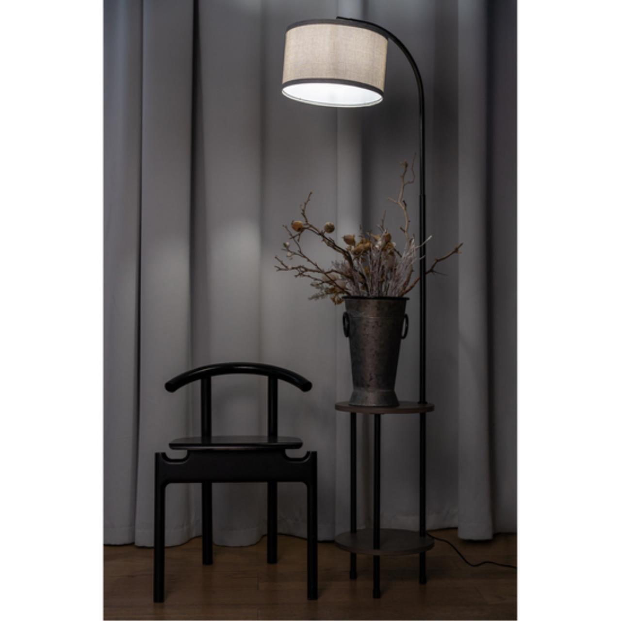 Дополнительная картинка Торшер Arte Lamp COMBO A4055PN-1BK