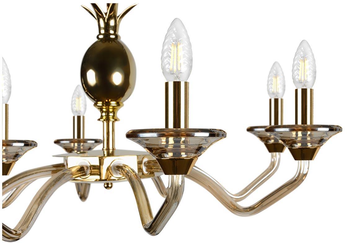 Картинка Подвесная люстра iLamp Flo YT2049-8 GD+COG