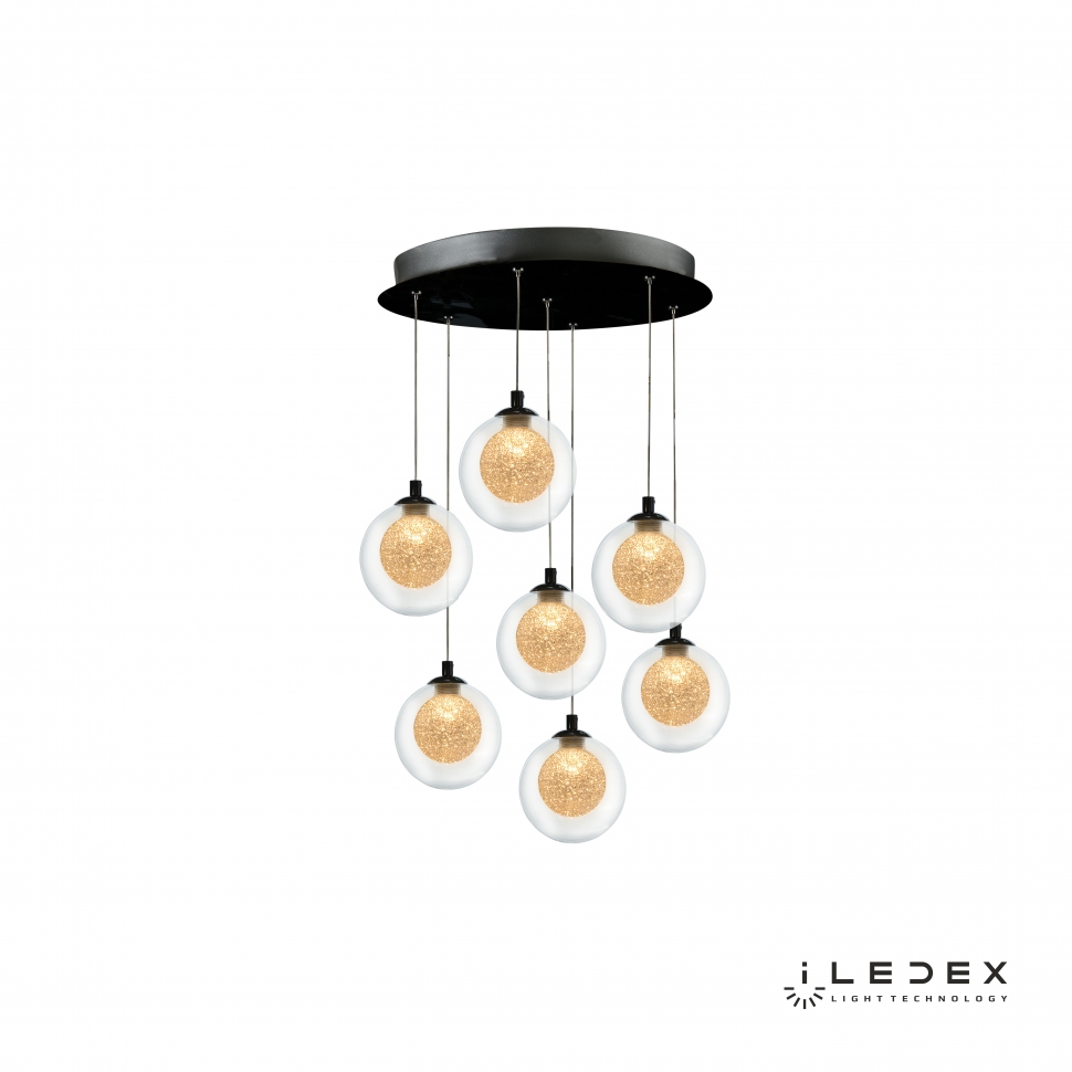 Картинка Подвесная светодиодная люстра iLedex Oblivion C4457-7R CR