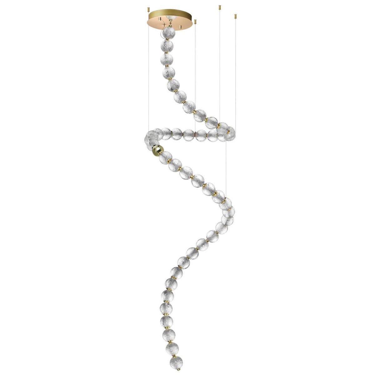 Картинка 5008/132L L-VISION ODL23 413 золотой/прозрачный/металл/акрил Люстра LED 132W 4000K 6600Лм CRYSTAL