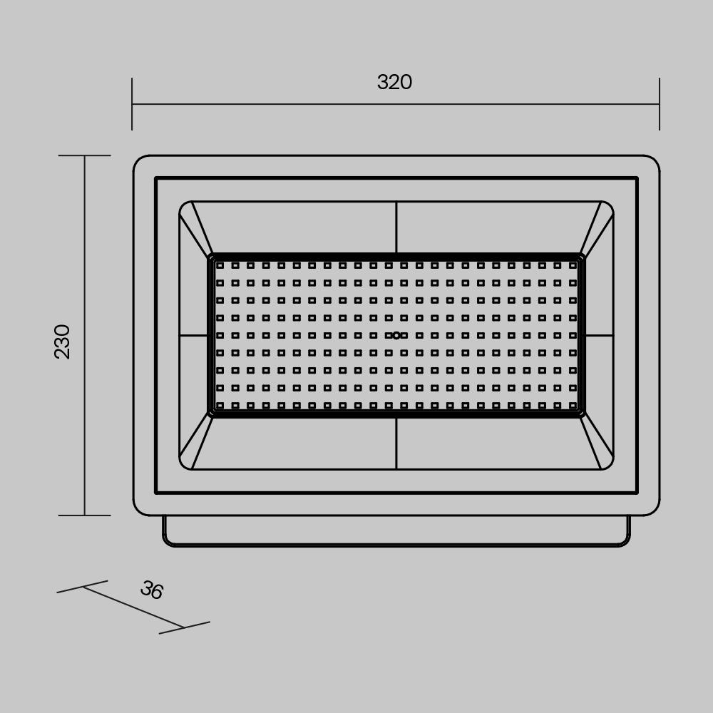 Дополнительная картинка Прожектор Outdoor FL001-L150B4K