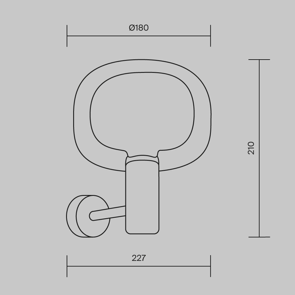 Дополнительная картинка Настенный светильник (бра) Maytoni MOD411WL-01G