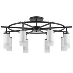 люстры lr7183681 люстра rullo 8х50w gu10 черный - белый  571718 - 214436-8 - 202431-8, доставка по Казахстану 