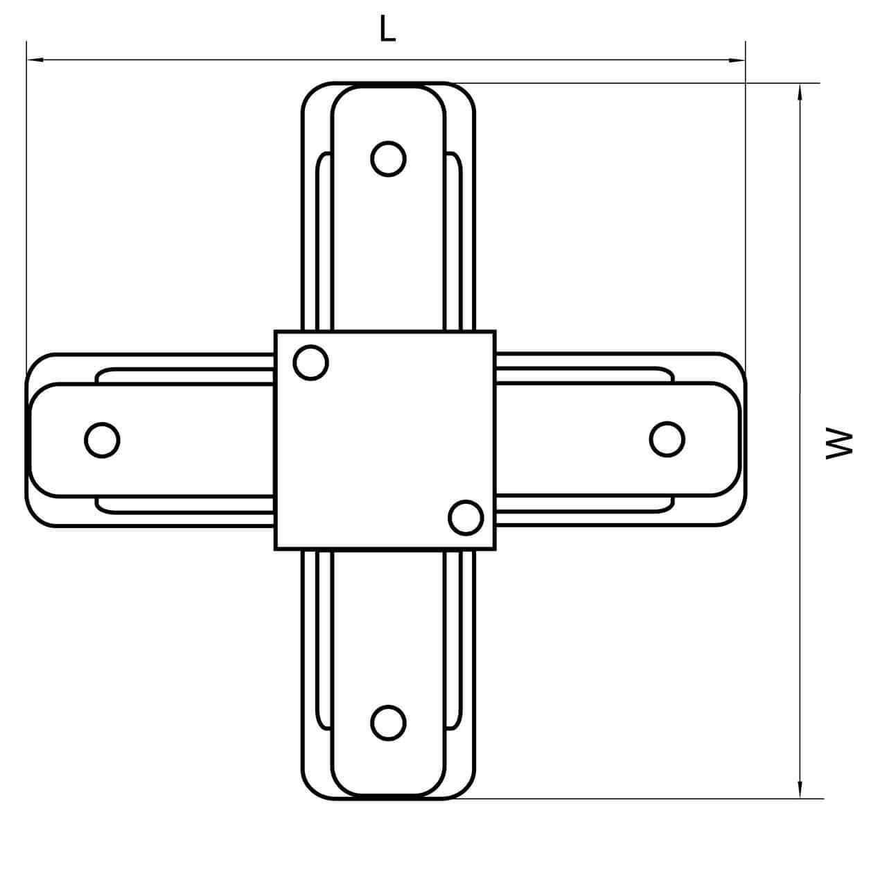 Дополнительная картинка Коннектор X-образный Lightstar Barra 502149