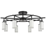 люстры lr7183680 люстра rullo 8х50w gu10 черный - белый  571718 - 214436-8 - 202430-8, доставка по Казахстану 