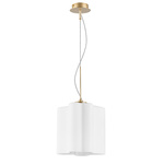 802113 (nubi-d1a) подвес nubi 1х40w e27 шампань/белый (в комплекте), доставка по Казахстану 