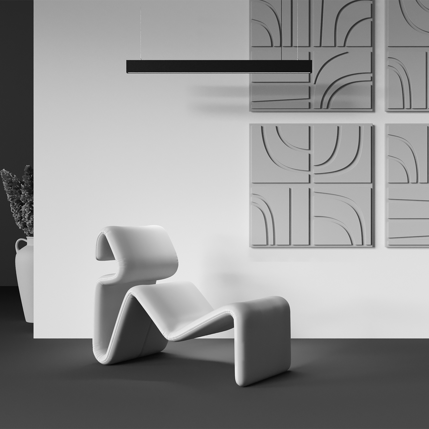 Картинка Подвесной светильник Technical P051PL-36W2.7-6K-B