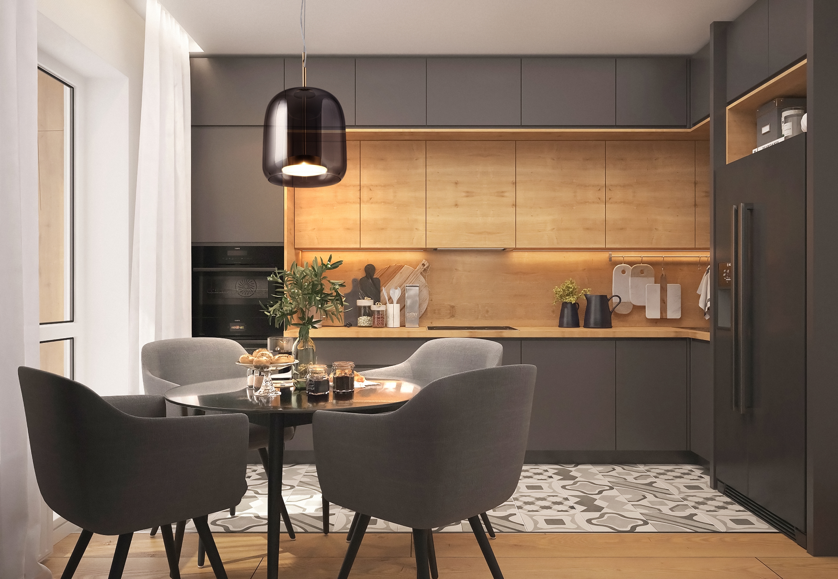 Дополнительная картинка Подвесной светильник Maytoni MOD128PL-L6BR