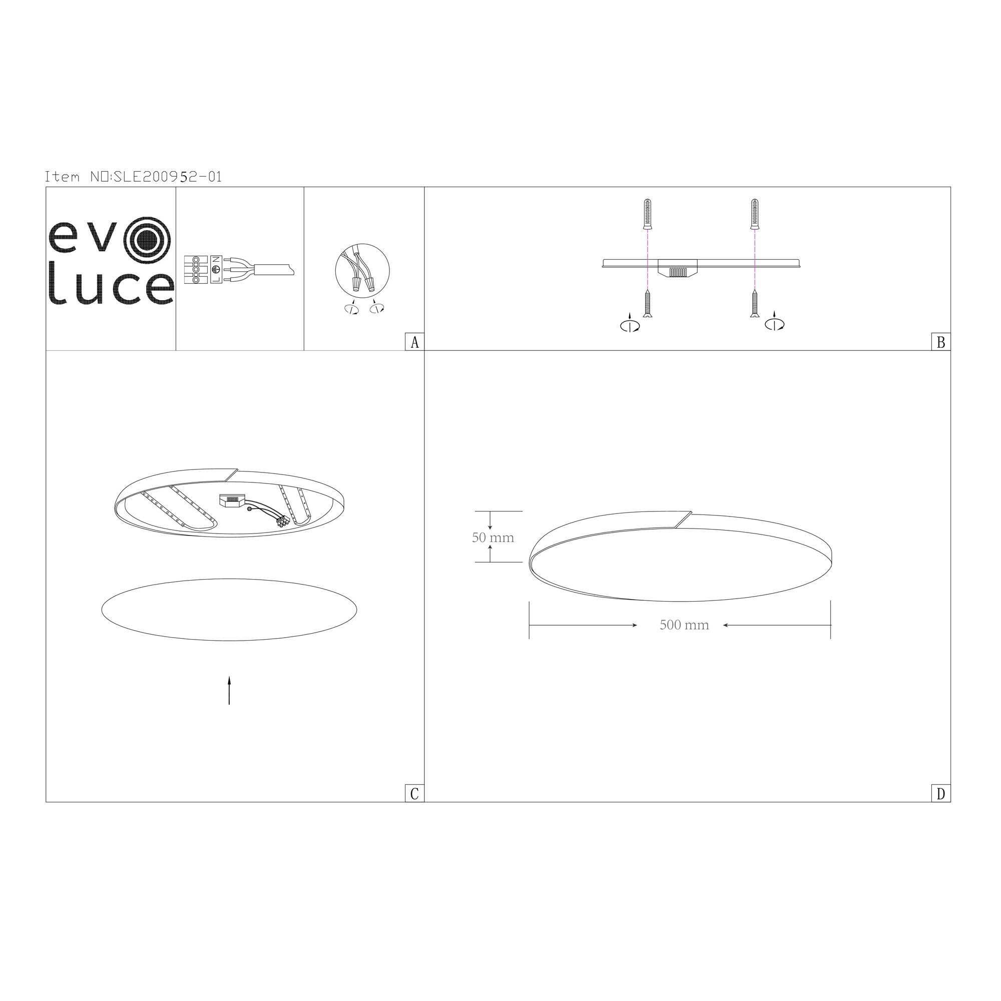 Потолочный светодиодный светильник Evoluce Festa SLE200952-01 — фото 15