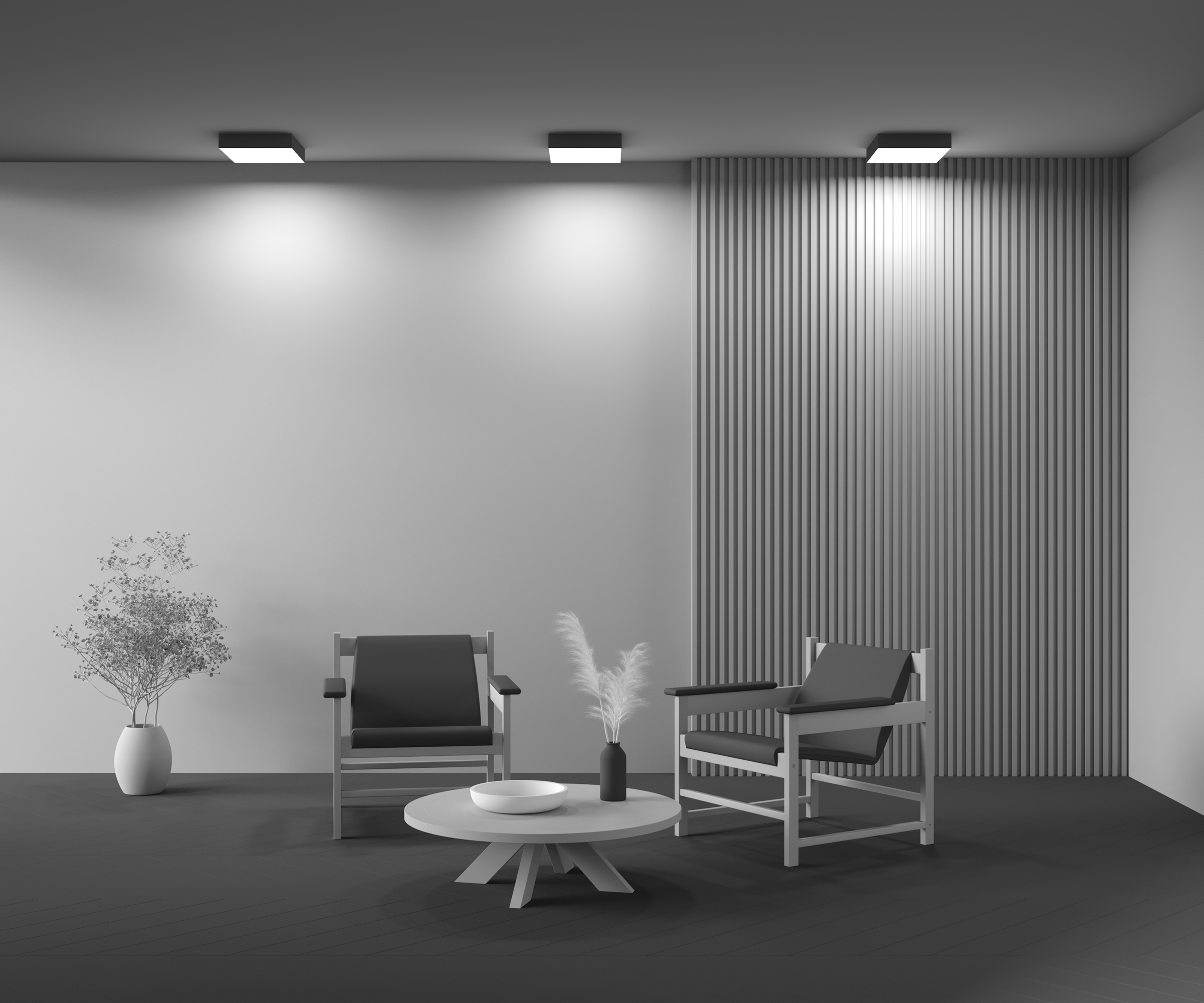 Дополнительная картинка Потолочный светильник Technical C032CL-36W4K-SQ-B