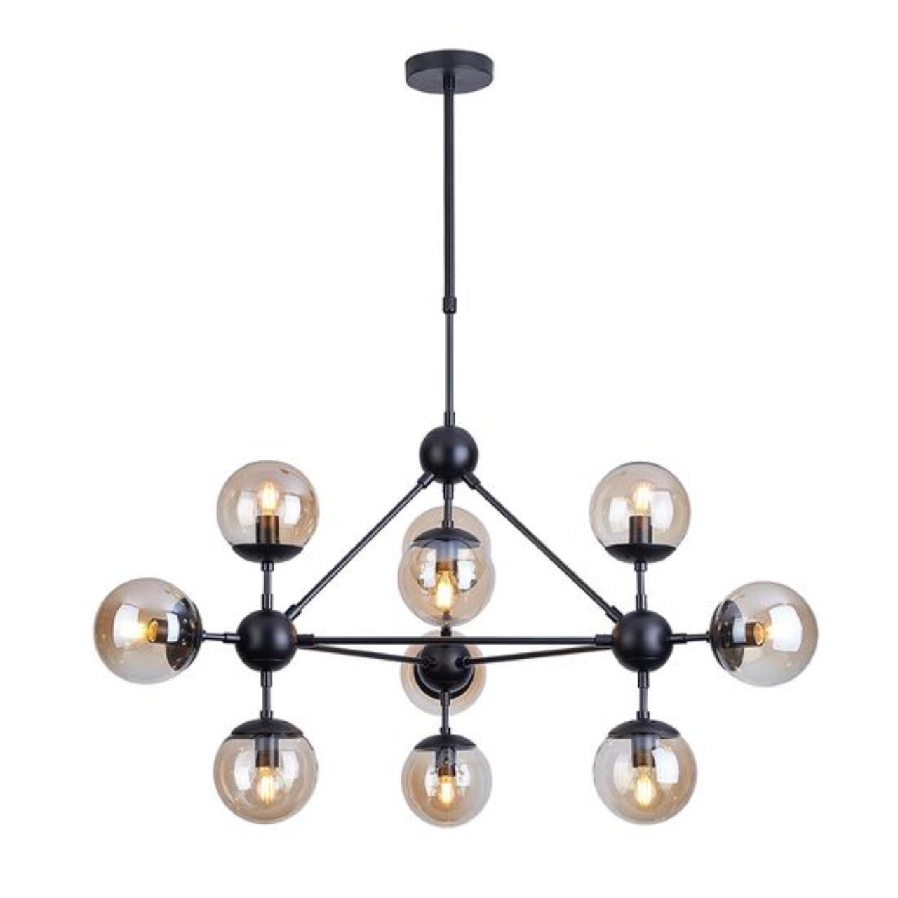 подвесная люстра arte lamp bolla a1664sp-10bk, доставка по Казахстану 