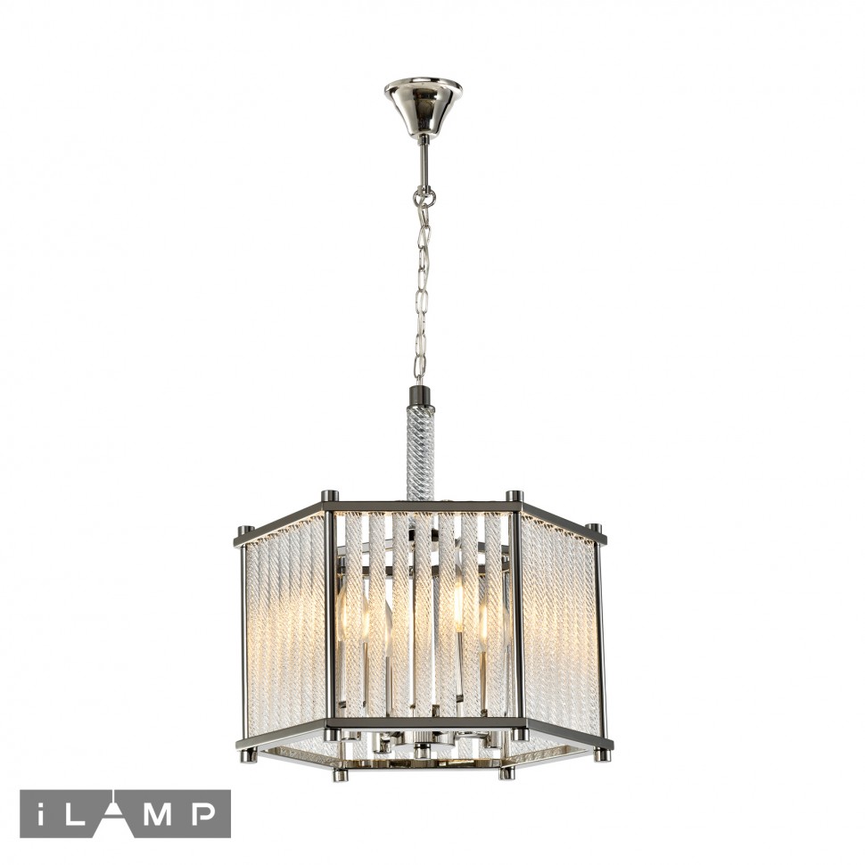 Картинка Подвесная люстра iLamp Rich P9509-4 Nickel