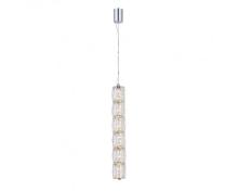 newport 8240 8247/s , подвесной светильник, chrome сlear crystal l6,5*h46/250 cm led strip 16w 3100k 1600lm, доставка по Казахстану 