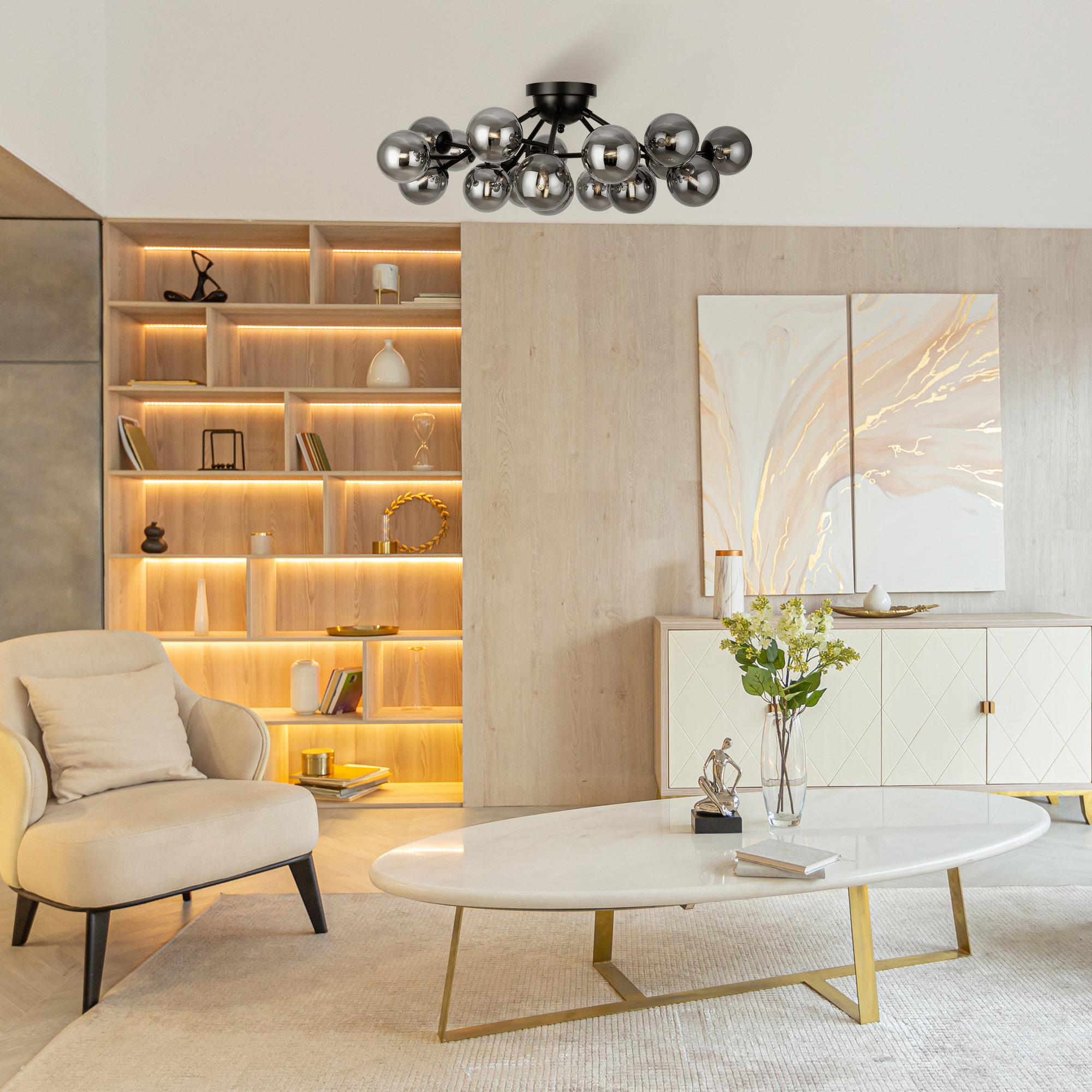Картинка Потолочная люстра Maytoni MOD545CL-20B