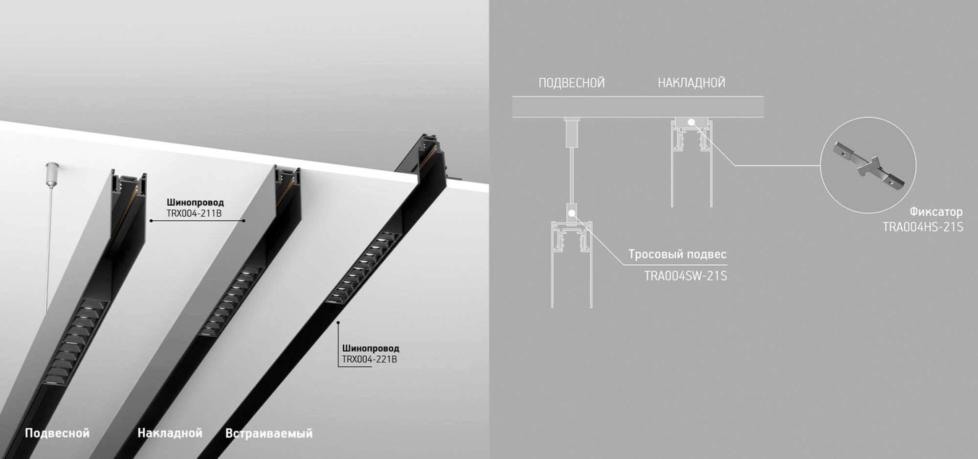 Дополнительная картинка Шинопровод Maytoni Magnetic track system TRX004-221B