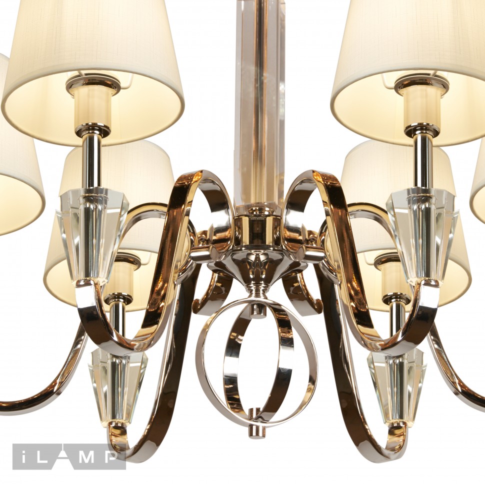 Дополнительная картинка Подвесная люстра iLamp Alesti P2424-6 Nickel