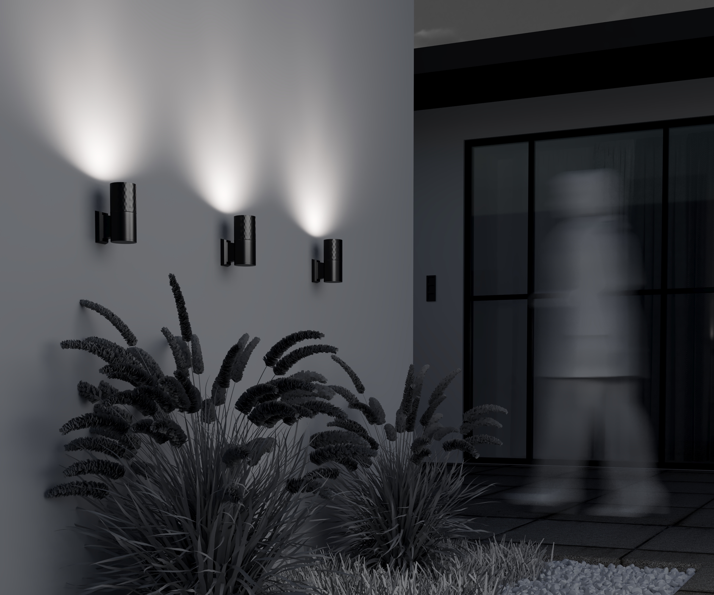 Дополнительная картинка Настенный светильник Outdoor O583WL-01B