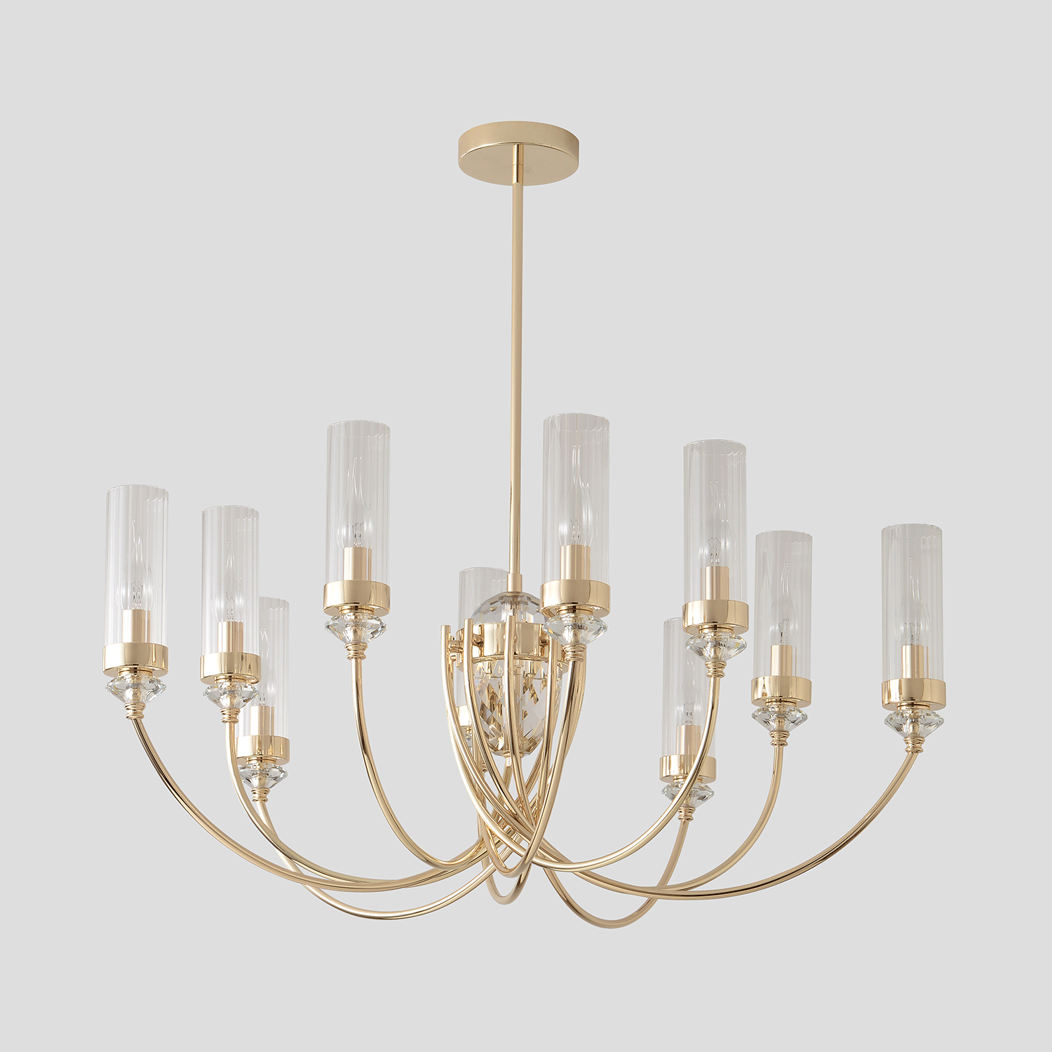 Люстра Crystal Lux SECRET SP10 GOLD 4050/310 — фото 9