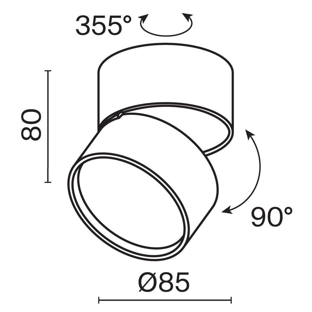 Дополнительная картинка Светодиодный спот Maytoni Onda C024CL-L12W3K