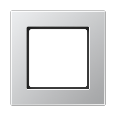 Картинка Рамка для вертикальной и горизонтальной установки  1 пост  термопласт  алюминий  A550