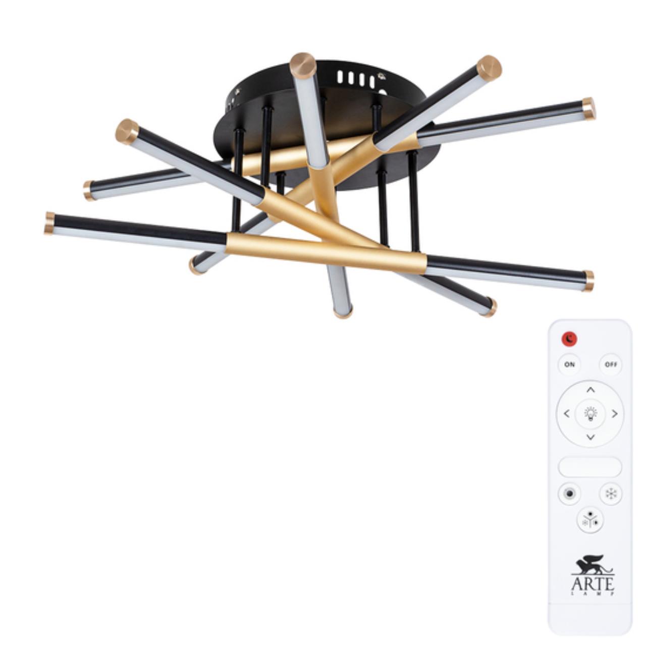 люстры потолочный светильник arte lamp fernando a2199pl-5bk, доставка по Казахстану 