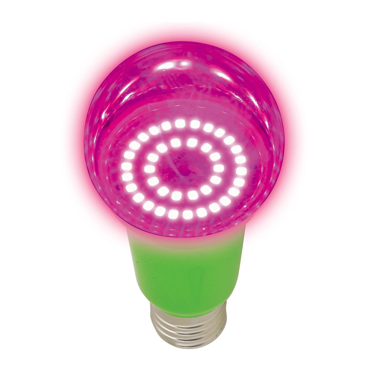 Картинка Лампа светодиодная для растений  Uniel E27 15W прозрачная LED-A60-15W/SPFB/E27/CL PLP30WH