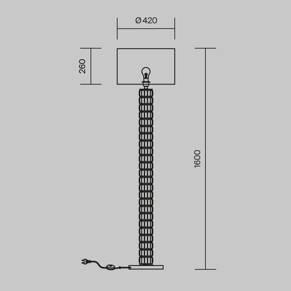 Дополнительная картинка Торшер Maytoni Talento DIA008FL-01CH