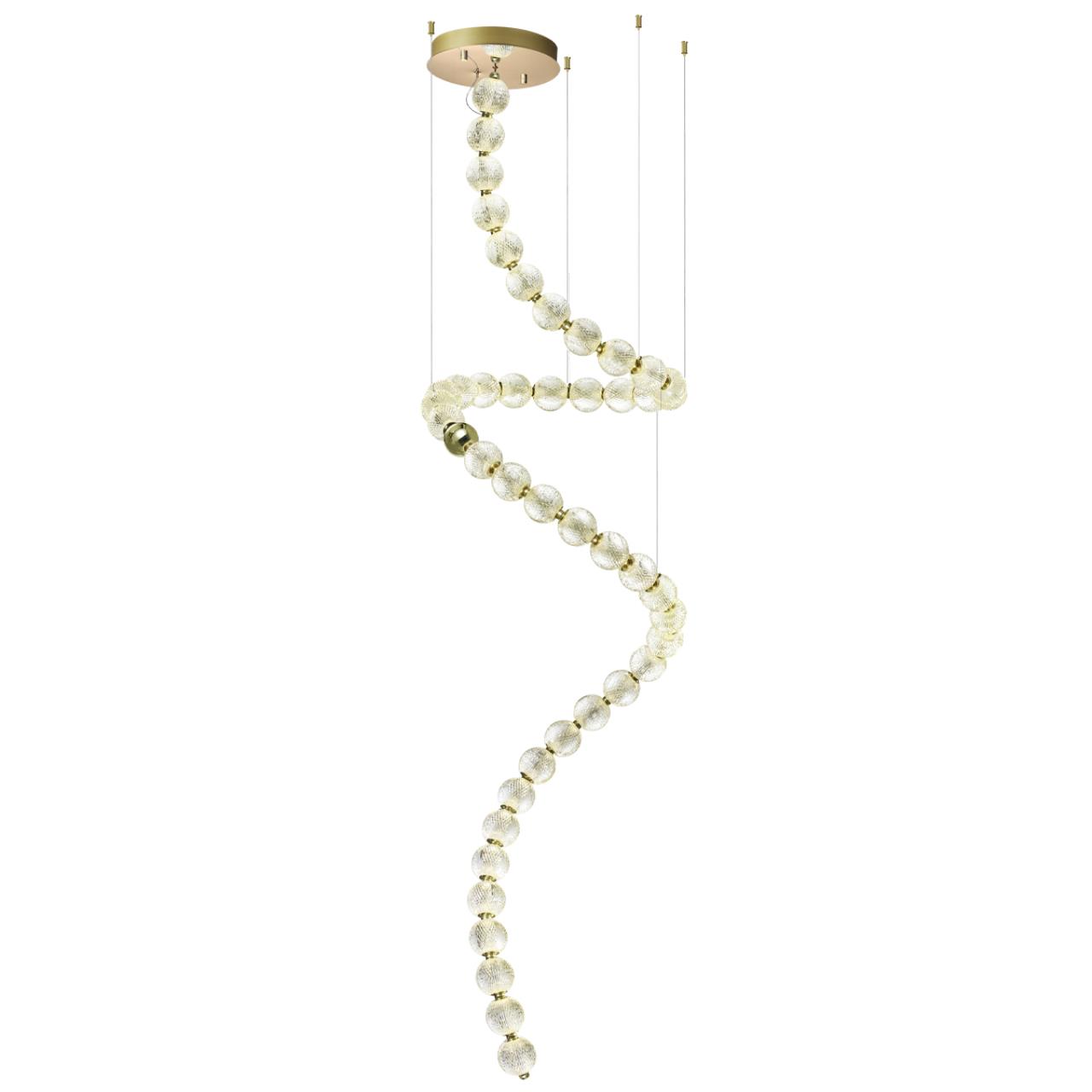 Картинка 5008/132L L-VISION ODL23 413 золотой/прозрачный/металл/акрил Люстра LED 132W 4000K 6600Лм CRYSTAL