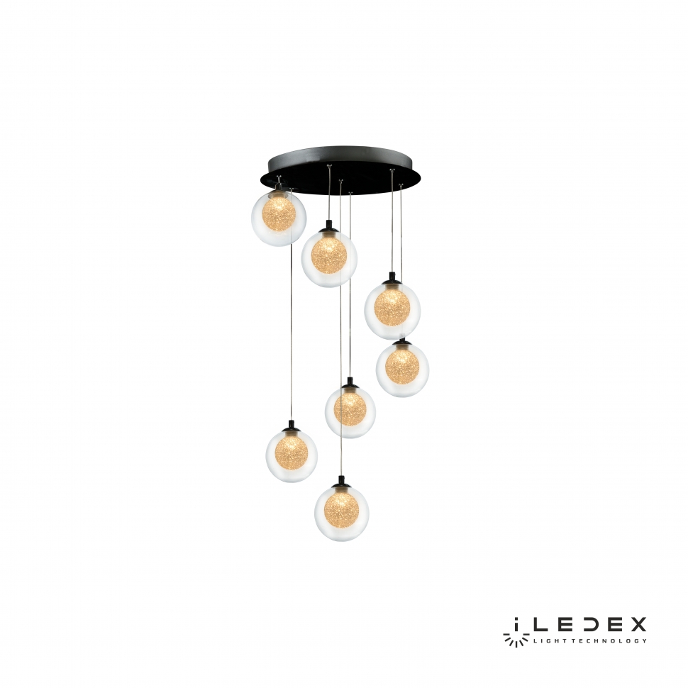 Картинка Подвесная светодиодная люстра iLedex Oblivion C4457-7R CR