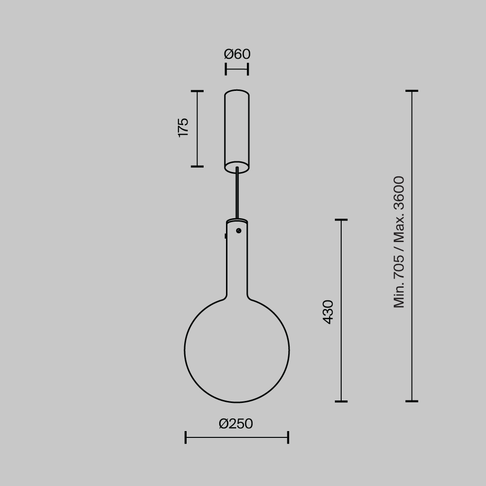 Дополнительная картинка Подвесной светильник Maytoni MOD182PL-L6W3K